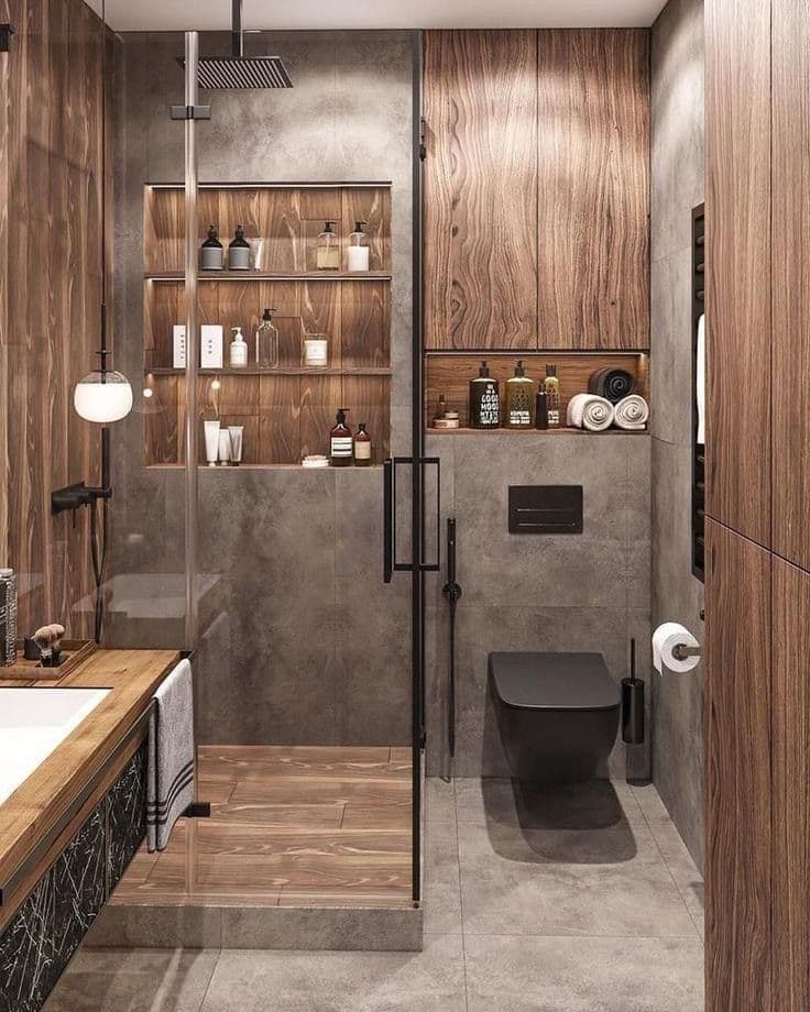 Walnut Bathroom Joinery