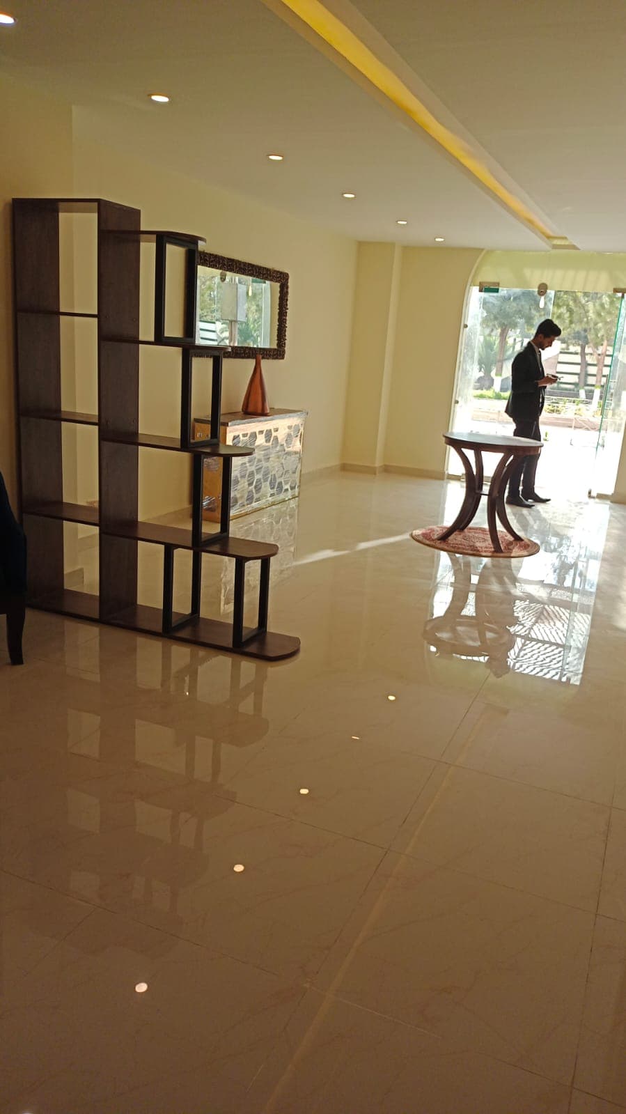 Beige Glossy Floor Tiles