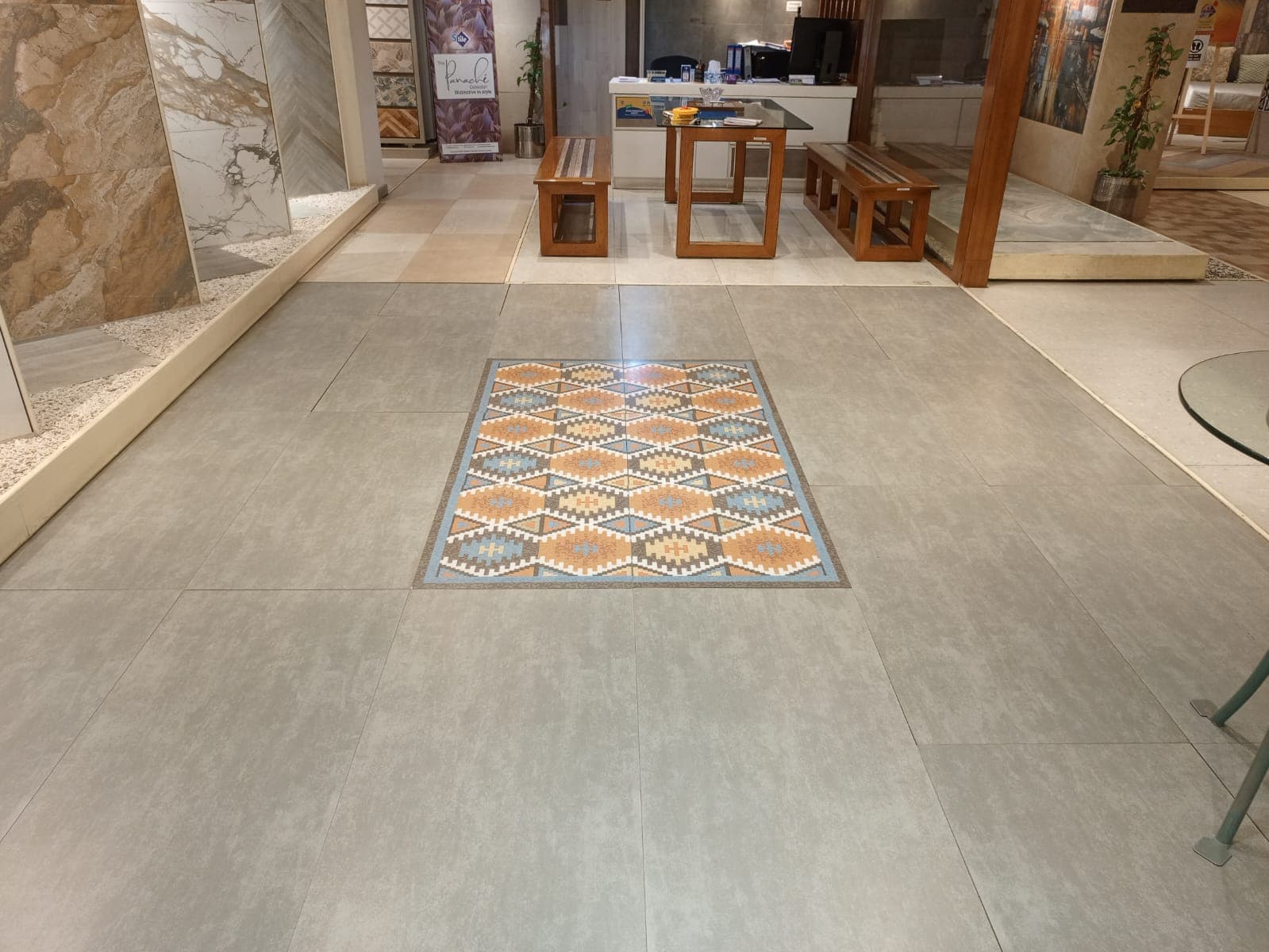 Patterned Floor Tile Inlay