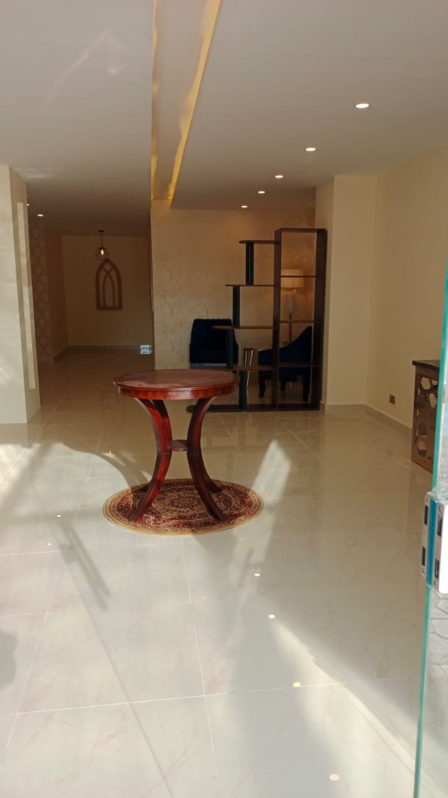 White Hallway Floor Tiles
